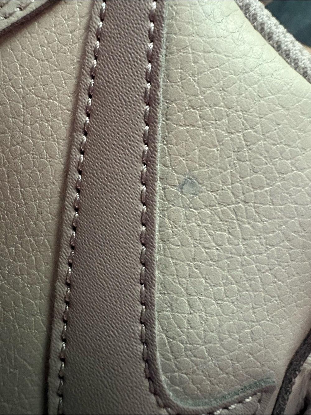 Nike unisex (w9, 7.5m) Beige and Taupe Swoosh Sneakers - Picture 7 of 8